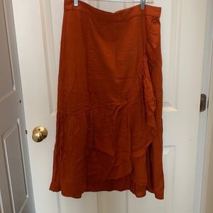 Madewell faux wrap skirt NWT